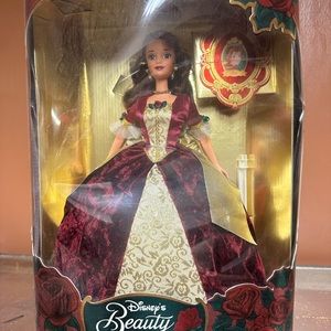 Beauty & Beast Enchanted Christmas Barbie 1997